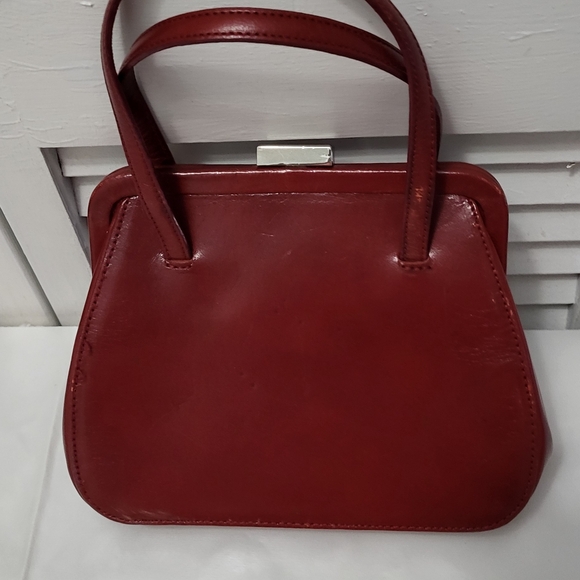 Fossil handheld leather red small bag - Picture 4 of 7